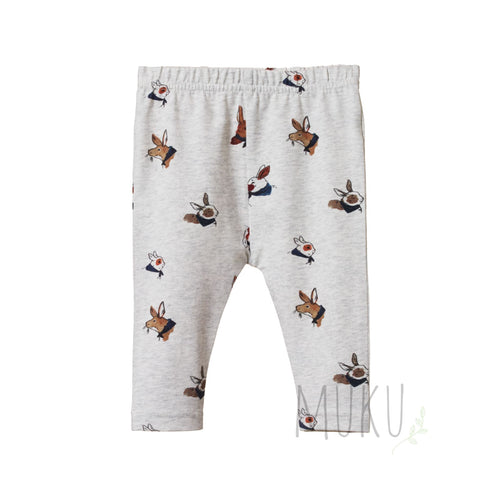 NATURE BABY Leggings bunny garden - baby apparel