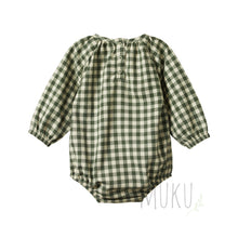 Load image into Gallery viewer, Nature Baby Meadow Bodysuit Gingham Thyme - Apparel &amp; Accessories
