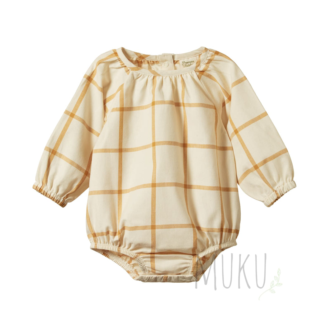 Nature Baby Meadow Bodysuit Picnic Check - Apparel & Accessories