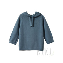 Load image into Gallery viewer, Nature Baby Hooded Sweatshirt Navy Marl - Apparel &amp; Accessories

