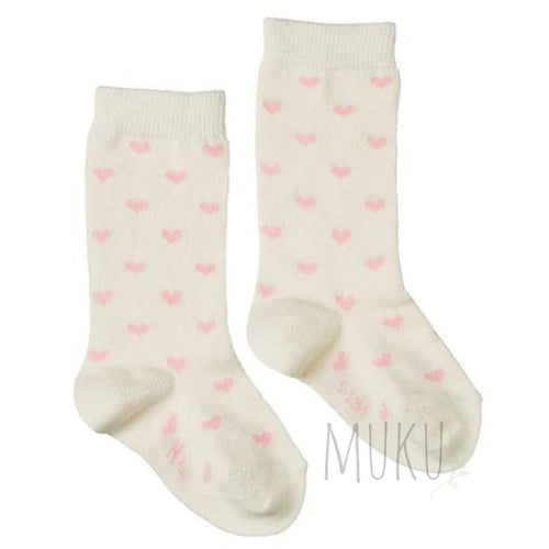 Nature Baby Organic Baby Socks - 0-6 months / Hearts - baby apparel
