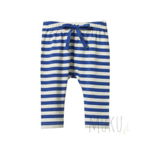 Load image into Gallery viewer, Nature Baby Sunday Pants Isle Blue Sea Stripe - Baby &amp; Toddler
