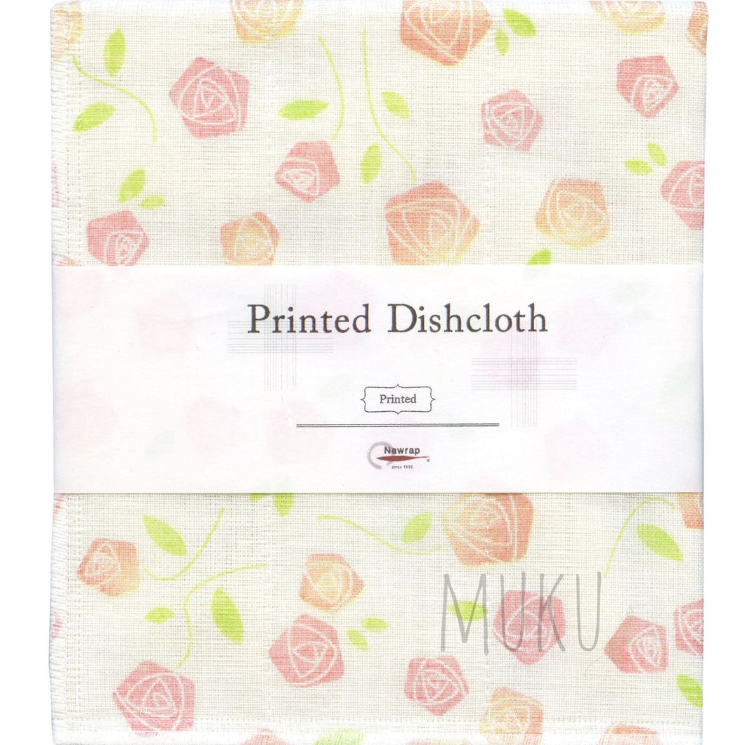 NAWRAP DISH CLOTH PRINTED - FLOWER/PLANT - JAPAN PRODUCTS