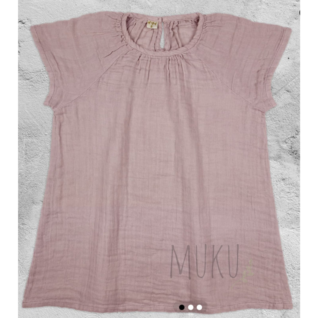 NUMERO 74 CLARA DRESS DUSTY PINK - SIZE XL(7-8 YEARS) - baby apparel