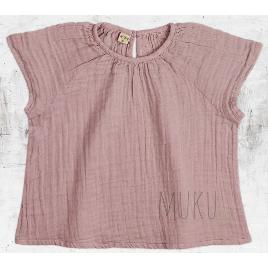 NUMERO 74 CLARA TOP - DUSTY PINK / S(1-2 YEARS) - baby apparel