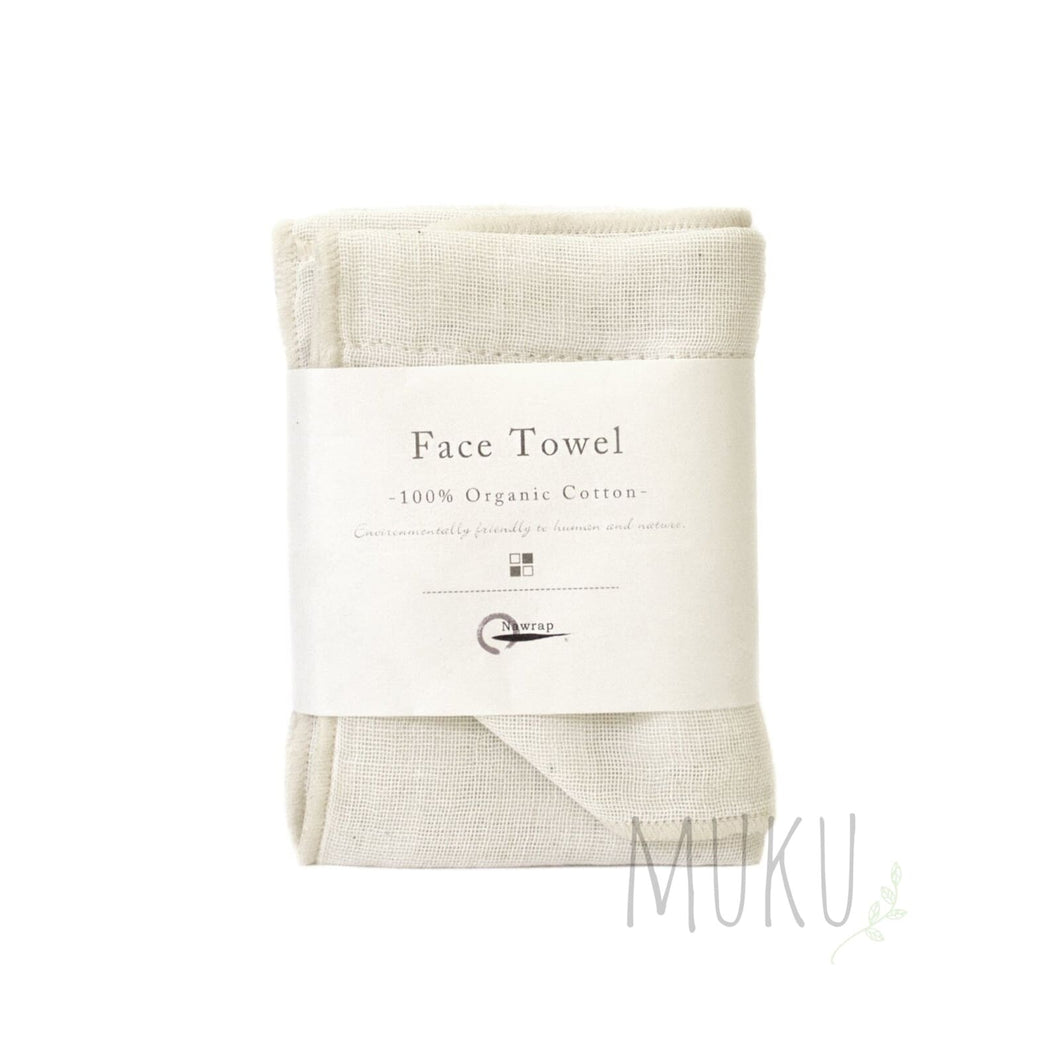 ORGANIC COTTON FACE WASHER - NATURAL - JAPAN PRODUCTS
