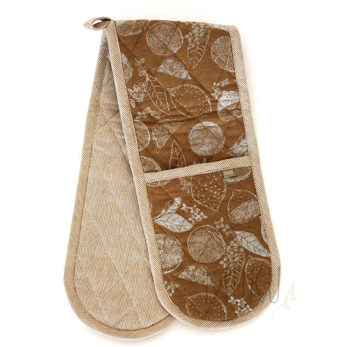 Rain & Humble Double Oven Glove Lemon Marmalade Golden Yellow - Mustard - Kitchen