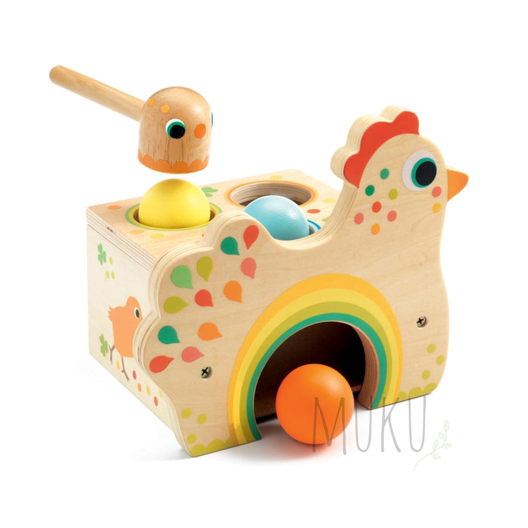 Tapatou Chicken - wooden toy