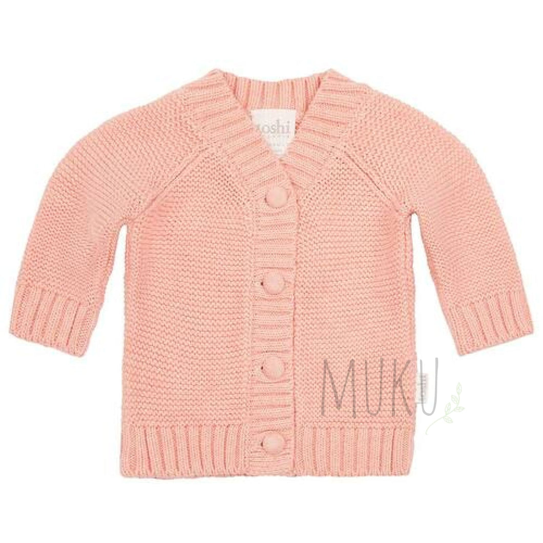 Toshi Andy Cardigan - Blossom pink / 000 (0-3m) baby apparel