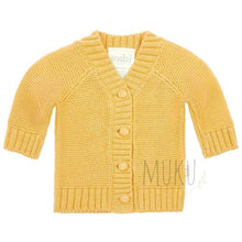 Load image into Gallery viewer, Toshi Andy Cardigan - Butternut / 000 (0-3m) baby apparel
