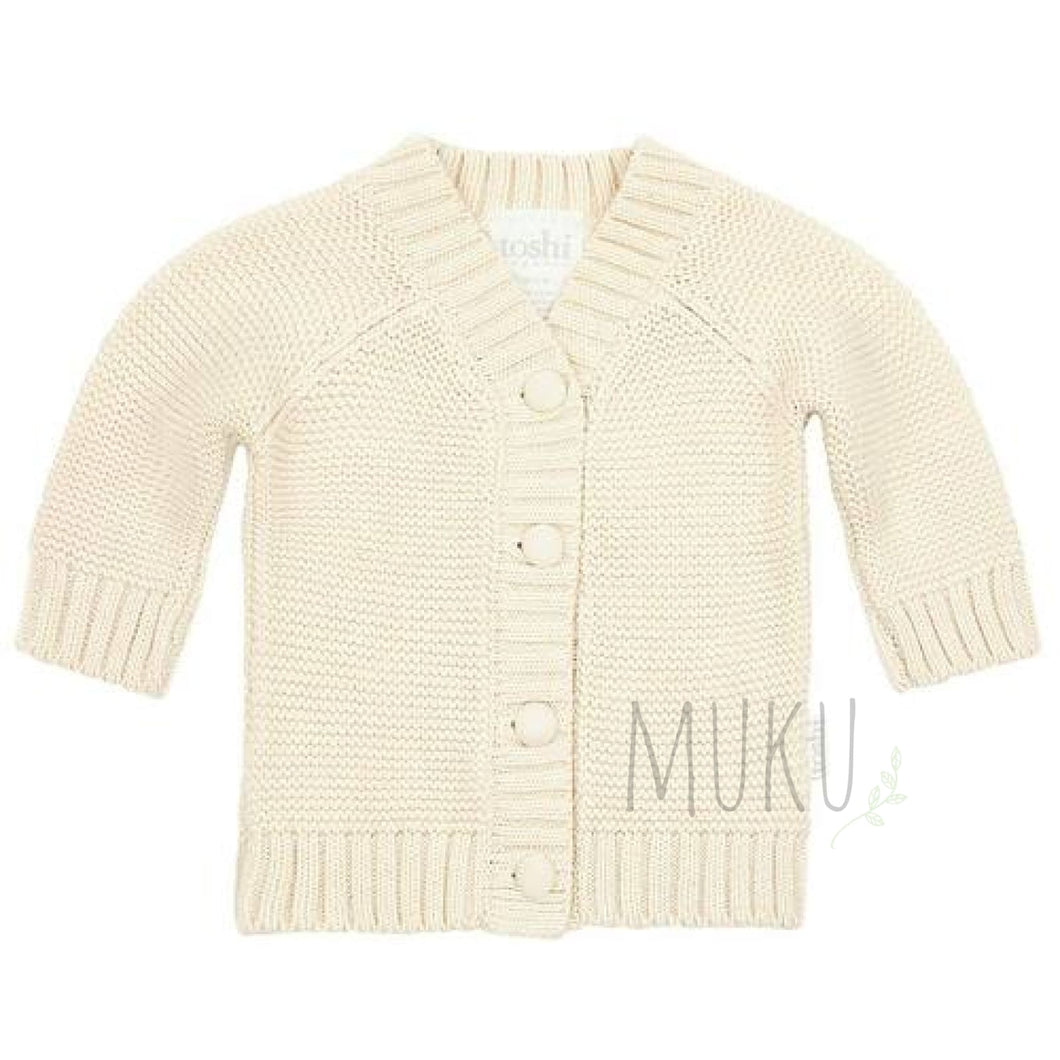Toshi Andy Cardigan - Feather ivory / 000 (0-3m) baby apparel