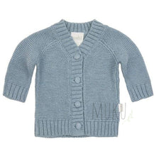 Load image into Gallery viewer, Toshi Andy Cardigan - Storm dusty blue / 000 (0-3m) baby apparel
