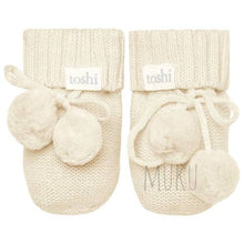 Load image into Gallery viewer, Toshi Baby Booties - Feather Ivory / 000 (0-3m) baby apparel
