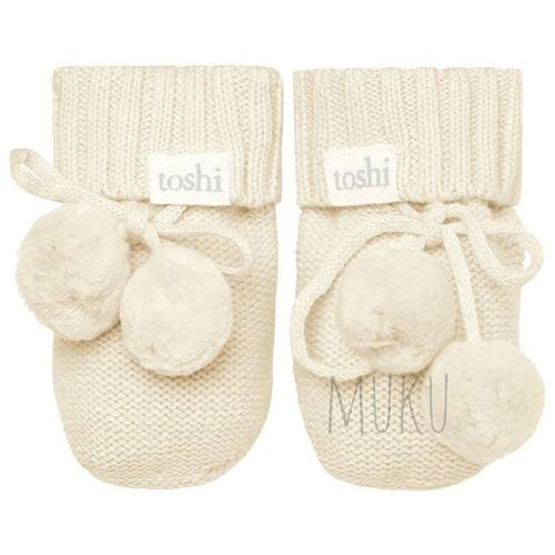 Toshi Baby Booties - Feather Ivory / 000 (0-3m) baby apparel