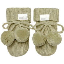 Load image into Gallery viewer, Toshi Baby Booties - Olive / 000 (0-3m) baby apparel
