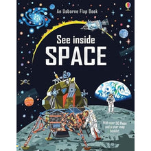 Load image into Gallery viewer, USBORNE FLAP BOOK SEE INSIDE - SPACE
