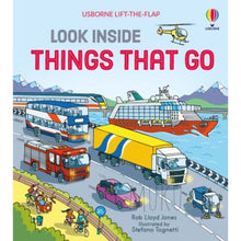 Load image into Gallery viewer, USBORNE LOOK INSIDE FLAP BOOK - THINGS THAT GO
