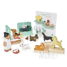 Load image into Gallery viewer, Waggy Tails Dog Salon - wooden toy
