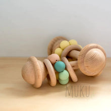 Load image into Gallery viewer, Wooden Rattle Multi color Beads - wooden toy
