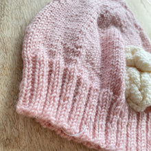 Load image into Gallery viewer, ACORN KIDS Pixi Beanie with Crochet Flowers - baby apparel
