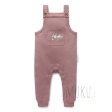 Load image into Gallery viewer, Aster &amp; Oak Berry Rose Embroidered Overalls - Baby &amp; Toddler
