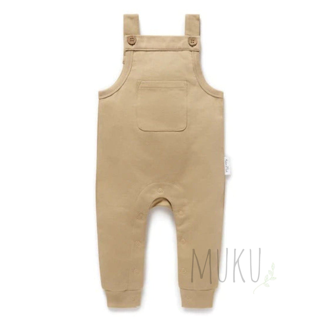 Aster & Oak Taupe Pocket Overalls - Baby & Toddler