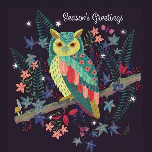 Christmas Card 10 pack (Charity Card) Christmas Owl
