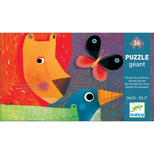 DJECO ANIMAL PARADE JUMBO PUZZLE 36PCS - physical