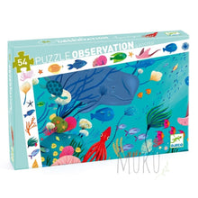 Load image into Gallery viewer, DJECO Aquatic 54pc Observation Puzzle - Toys &amp; Games
