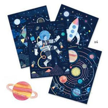 Load image into Gallery viewer, DJECO COSMIC MISSION SCRATCH CARD - physical
