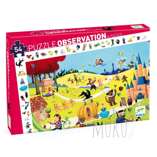 DJECO Tales 54pc Observation Puzzle - Toys & Games