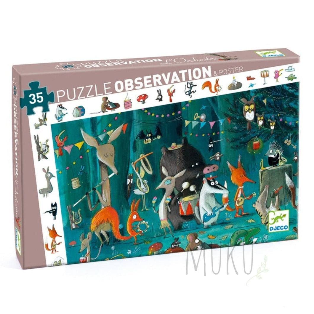 DJECO The Orchestra 35pc Observation Puzzle - Toys & Games