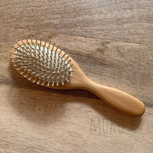 Hair Brush With Wood Pins Cushion - Health & Beauty