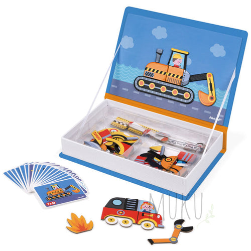 JANOD MAGNETIC PUZZLE BOOK RACERS - physical