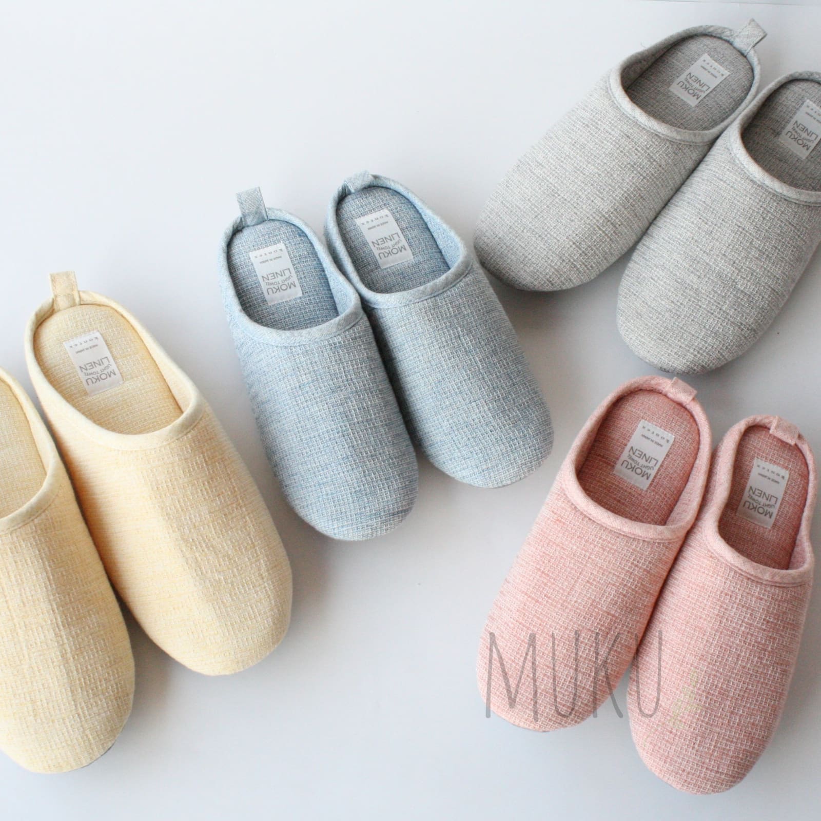 Kontex Slippers Lana Cotton Slippers Lana Room Shoes Navy – KENKAWAI