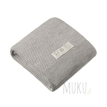 Load image into Gallery viewer, Nature Baby Merino Wool Blanket Light Grey Marl - Baby &amp; Toddler
