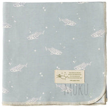 Load image into Gallery viewer, Nature Baby Organic Cotton Wrap - Spotted Whale Shark - Baby &amp; Toddler
