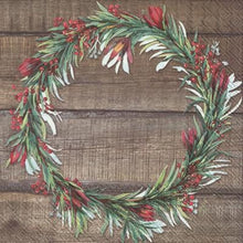 Load image into Gallery viewer, Paper Napkin - Wreath Timber Wall
