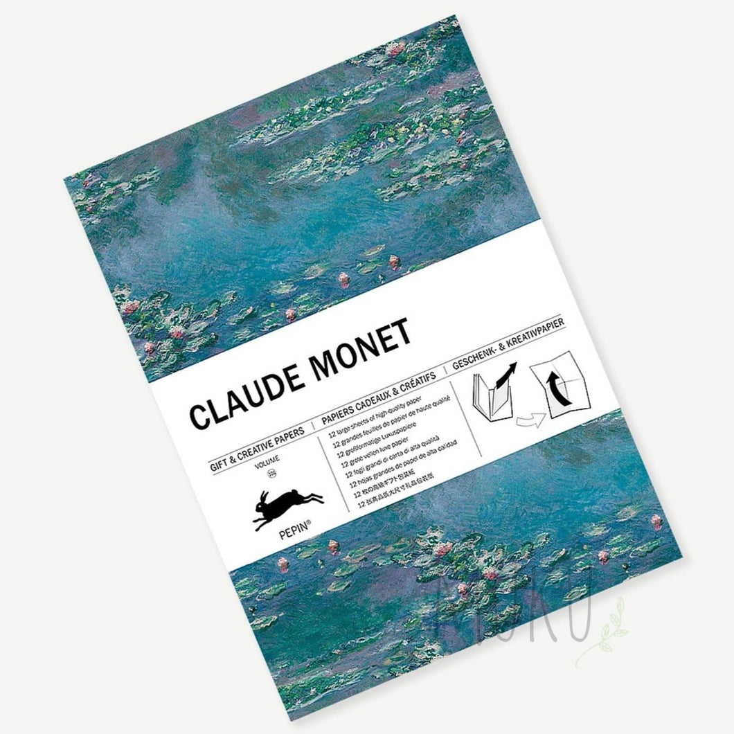 PEPINPRESS WRAPPING PAPER BOOK - Claude Monet - physical