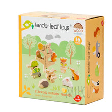 Load image into Gallery viewer, Stacking Garden Animal Friends - wooden toy
