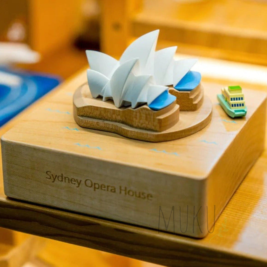 Sydney Opera House Music Box [ STORE PICK UP ONLY ] - wooden toy