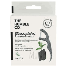 Load image into Gallery viewer, THE HUMBLE CO. FLOSS PICKS - CHARCOAL - physical
