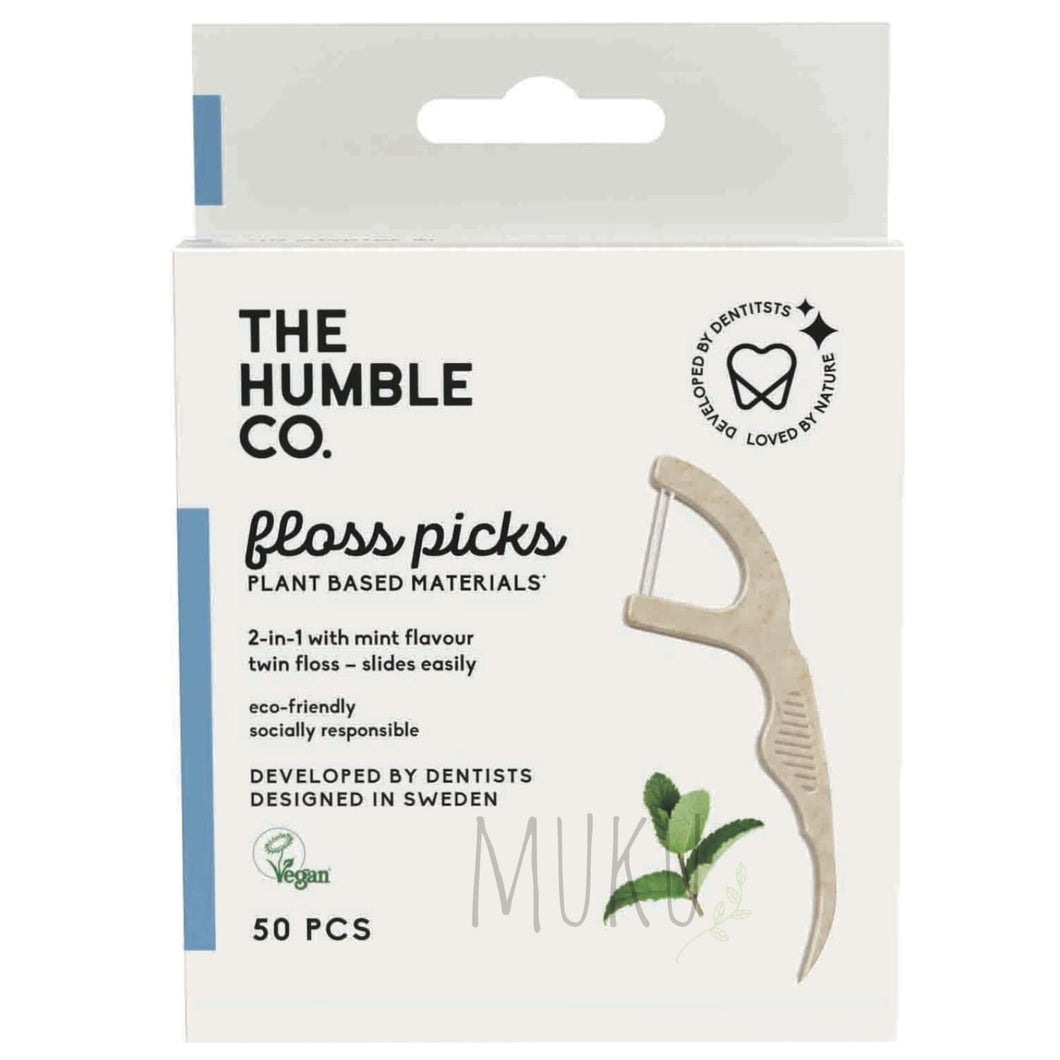 THE HUMBLE CO. FLOSS PICKS - MINT - physical