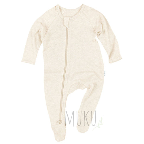 Toshi Organic Cotton Long Sleeve Onesie - Feather ivory / 000 - Baby & Toddler