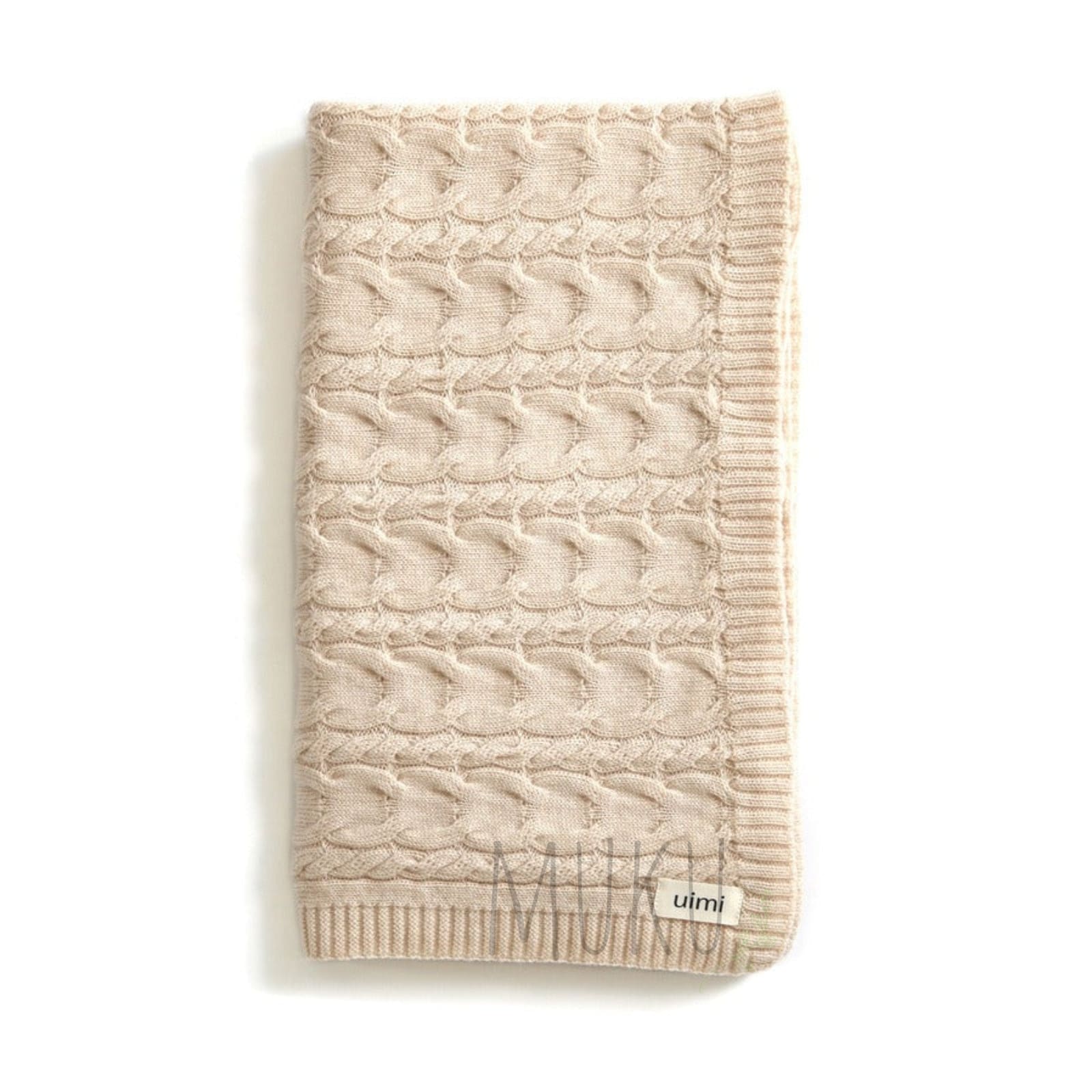 Uimi Valentina Cable Merino Wool Blanket