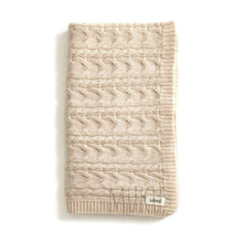 Load image into Gallery viewer, Uimi Valentina Cable Merino Wool Blanket - Antique - Baby &amp; Toddler
